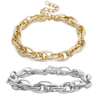 Punk übertrieben schwere Metall dicke Kette Halsband Halskette Frauen Goth Schmuck Geschenk