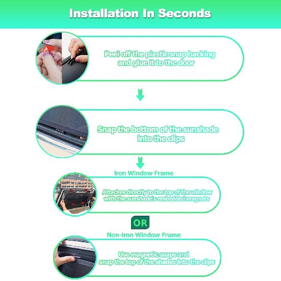 Car Window Shades For -2024 RAV4 Accessories - Rear Side Window Shade For Baby, Breathable Mesh Car Privacy Window Covers, UV Protection And Heat