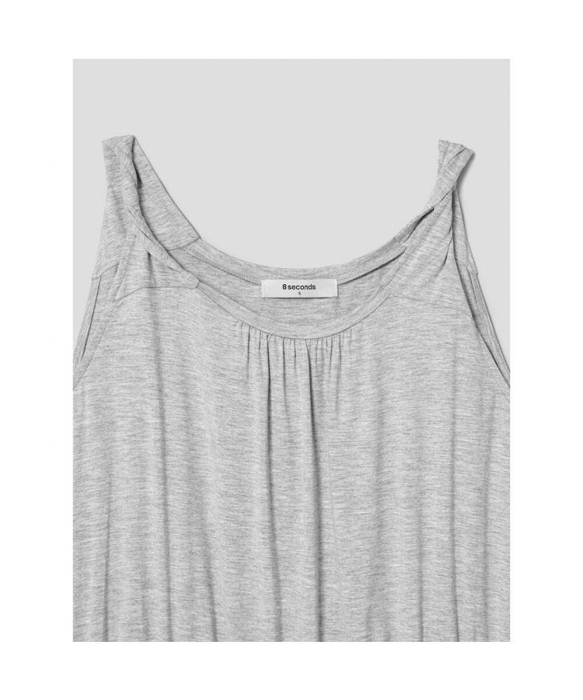 8SECONDS Jersey Sleeveless Dress Gray