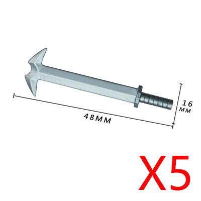 MOC Building Block Medieval Solider Knight Figures Toy Weapons Accessories Sword Axe Bow Sword Ten Spear Crossbow Mini Bricks
