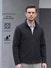 Men's Spring/Autumn Stand Collar Windproof Softshell Jacket - Customizable for Casual Outdoor Business Wear