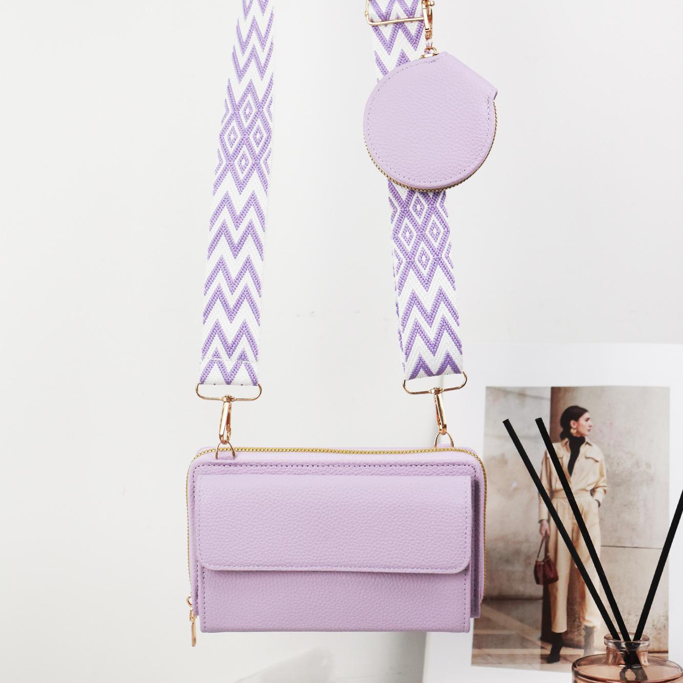 

Women’s Shoulder Bags Women s Multi-Functional Large Capacity Phone Crossbody Bag 18.5 * 10 * 4cm фиолетовый