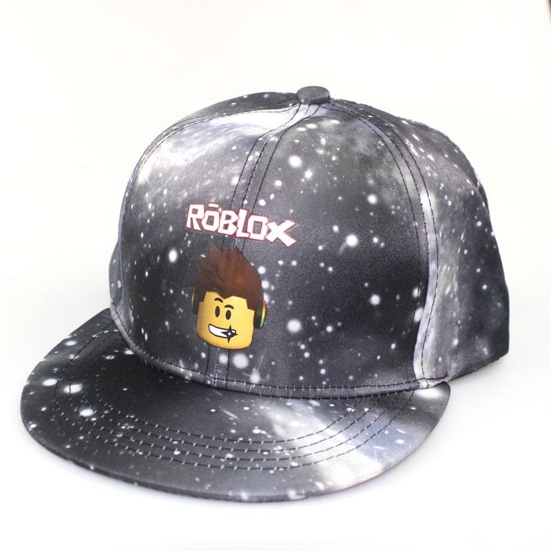 Roblox Starry Sky Street Dance Baseball Cap: Korean Style Flat Brim Unisex Duckbill Hat