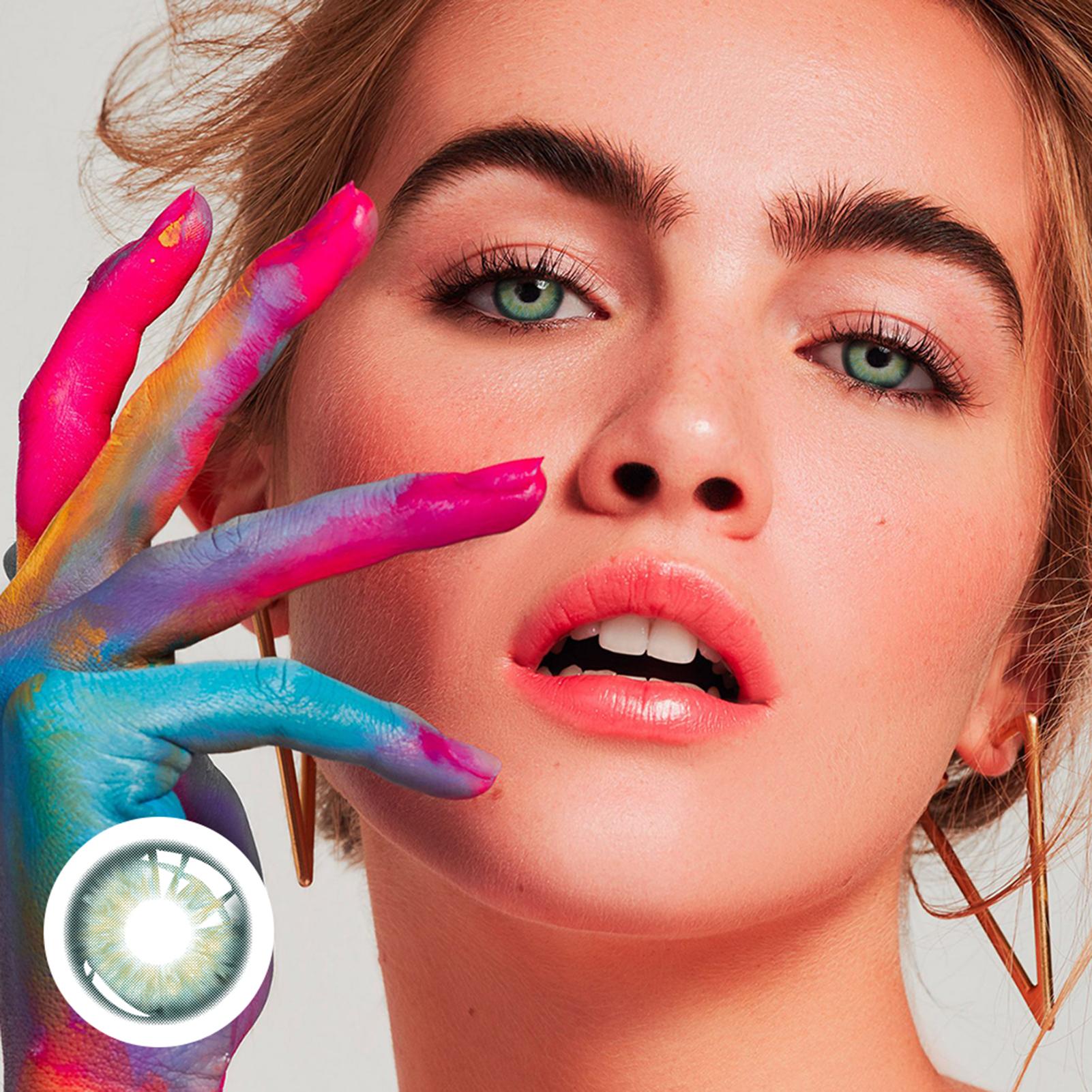 

Цветные Контактные Линзы Вечеринка Цвет Увеличить Украсить Естественный Взгляд Макияж Глаз Цветные Линзы Девочки Аксессуар для Макияжа 1 Год Использования