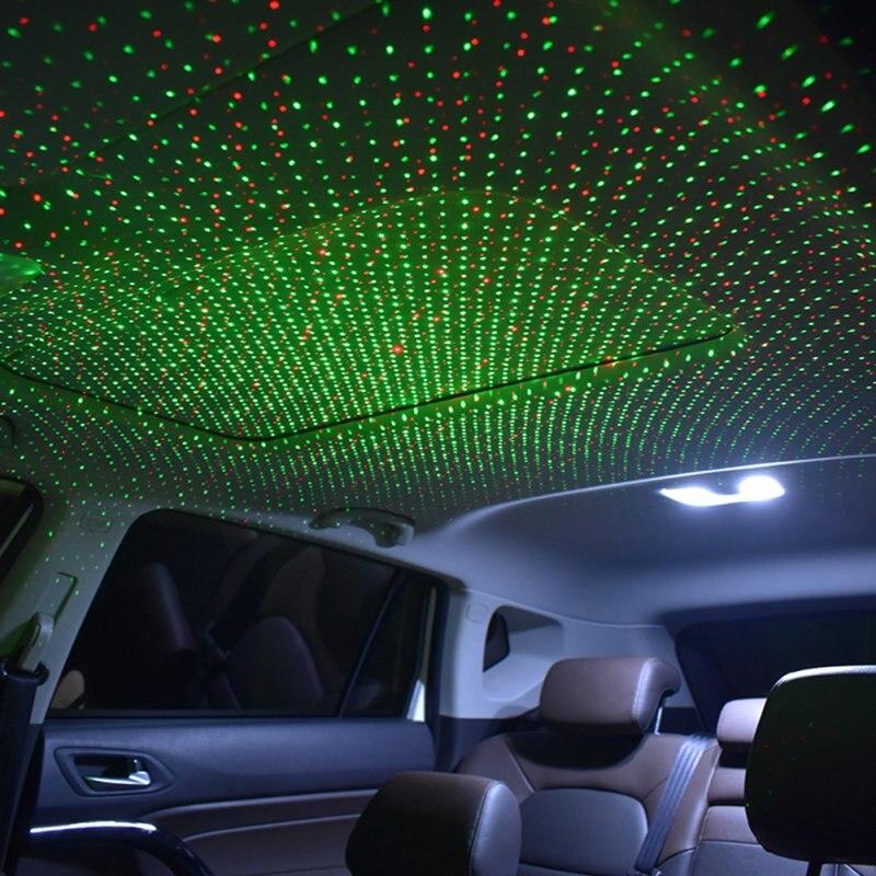 Buy USB Night Light Star Projector 2 In 1 Car Ceiling Light Adjustable