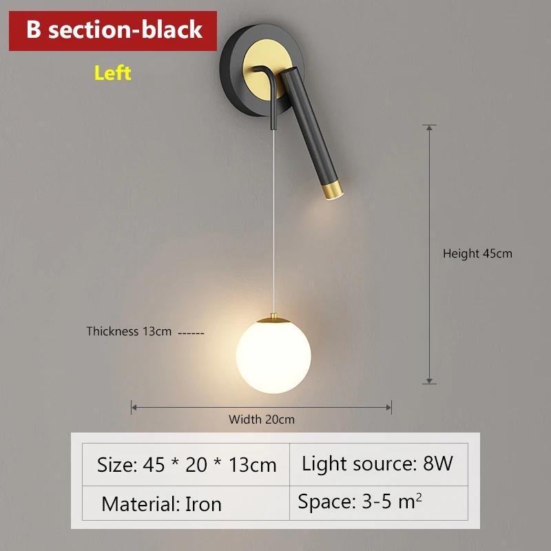 Modern LED Wall Lamps Nordic Double Heads Spotlights For Bedroom Bedside Living Rooms Study Home Decorative Walls Sconces Lustre