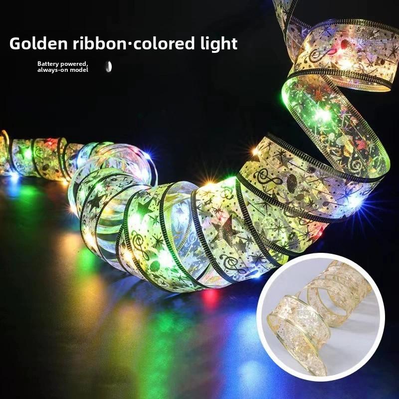 Christmas Led Ribbon Lights With Battery Box For Tree Decor And Festive Scene Lighting