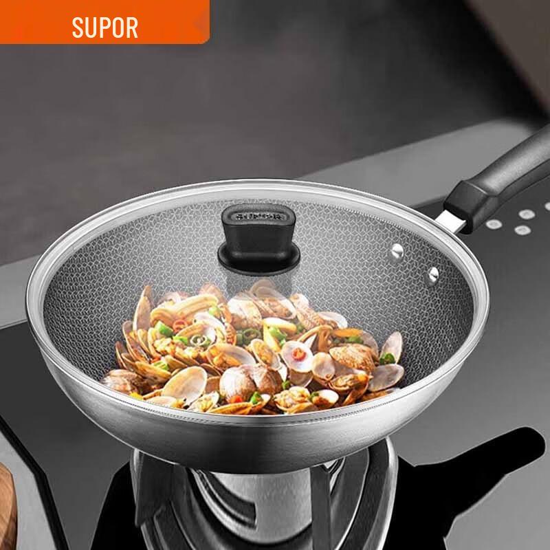 SUPOR 304 Stainless Steel Non-stick Wok