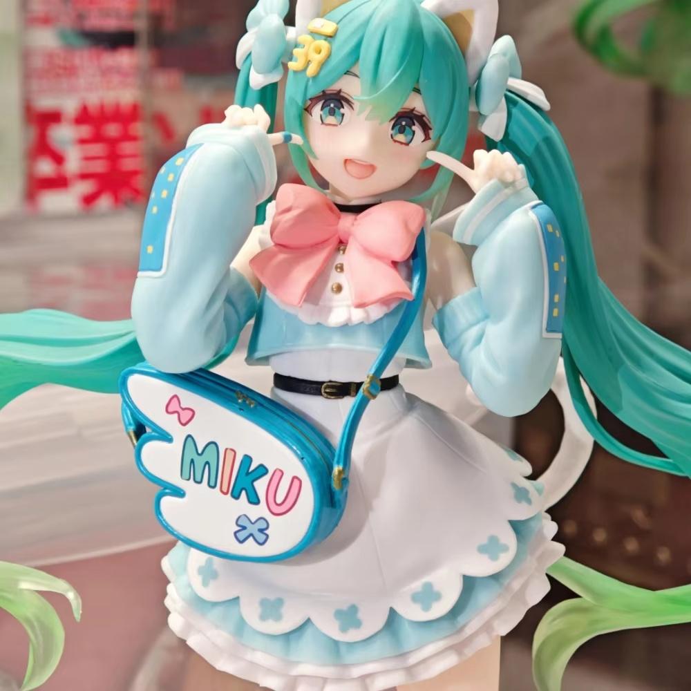 Hatsune Miku Anime Figurine Cat Ear Original Fashion Figurine Model Collector Toys Collectible Present For Anime Fans