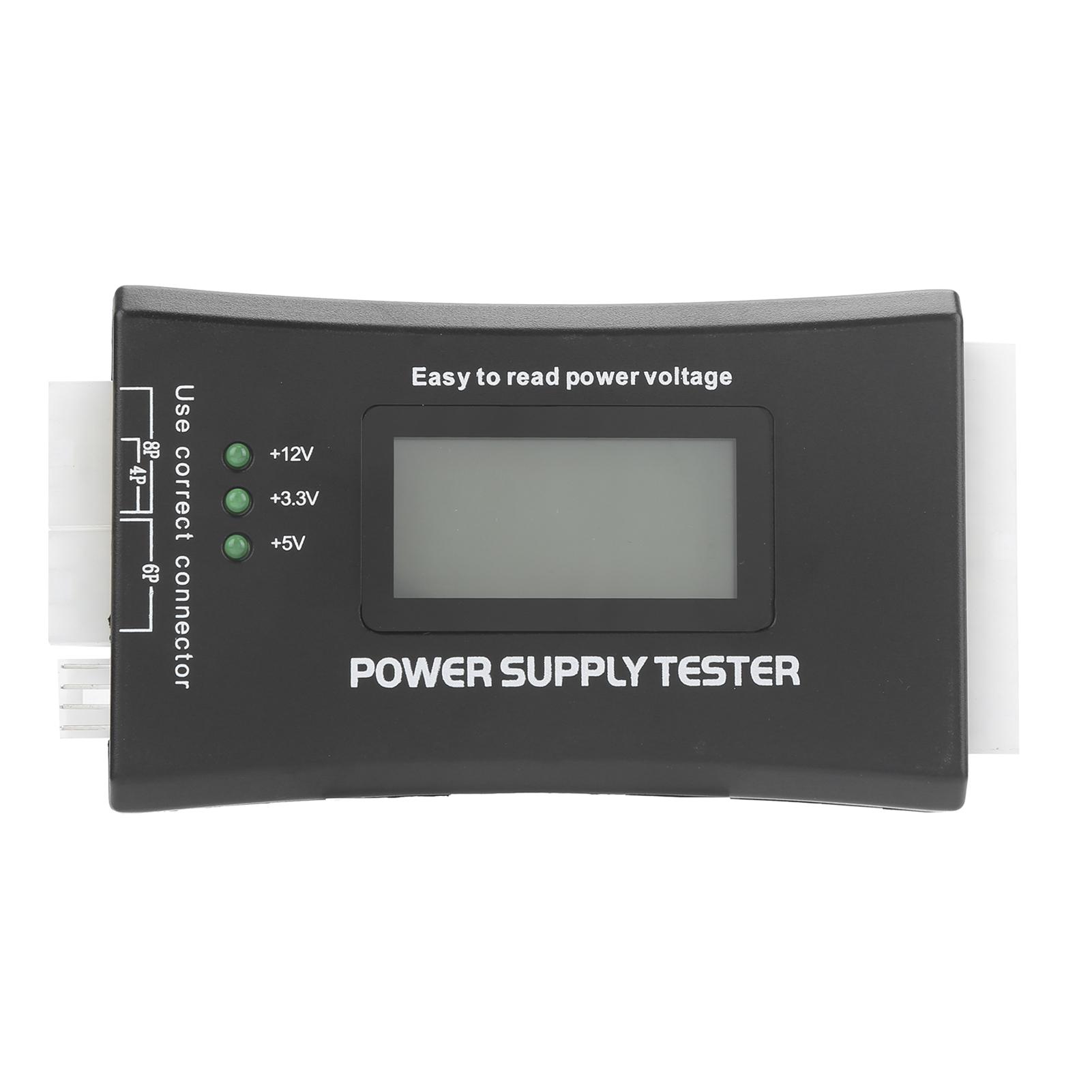 

PC Power Supply Tester 20/24Pin with LCD Display Voltage PG Value for ATX BTX ITX