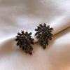 Silver Needle Diamond Flower Fringe Earrings Retro Simple Fashion Temperament Earrings Light Luxury Premium Earrings Women