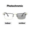 Business Photochromic Myopia Glasses Ultra-Lightweight Comfortable Classic Full-Frame Spectacles Minus Diopter 0 To -4.0