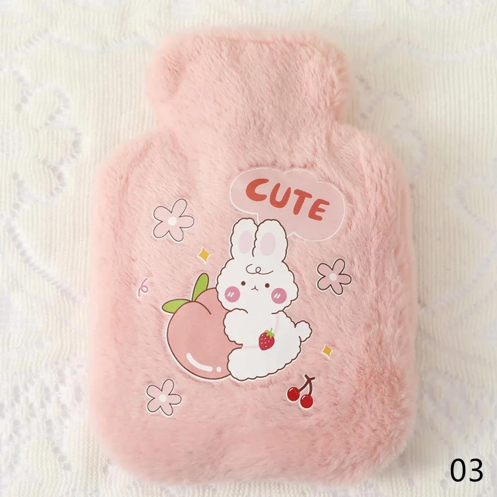 500ML Cartoon Warm Warmwaterkruik Zak Meisje Warme Buikwarmer Gevuld Mini Explosieveilig Draagbaar Winter Herbruikbare Handwarmer