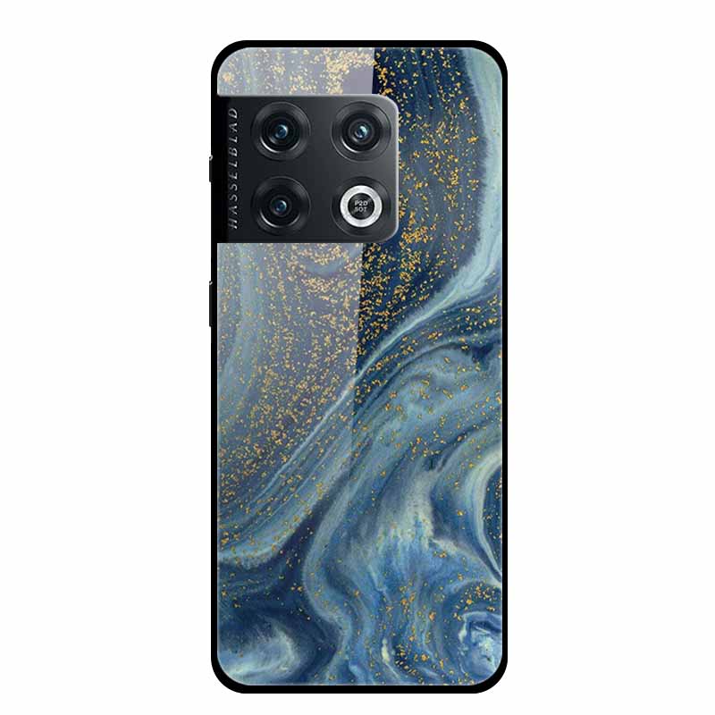 For OnePlus 10 Pro Case Marble Tempered Glass Back Cover Hard Case For OnePlus 10 Pro Shockproof Fundas NE2210 Protective Coque
