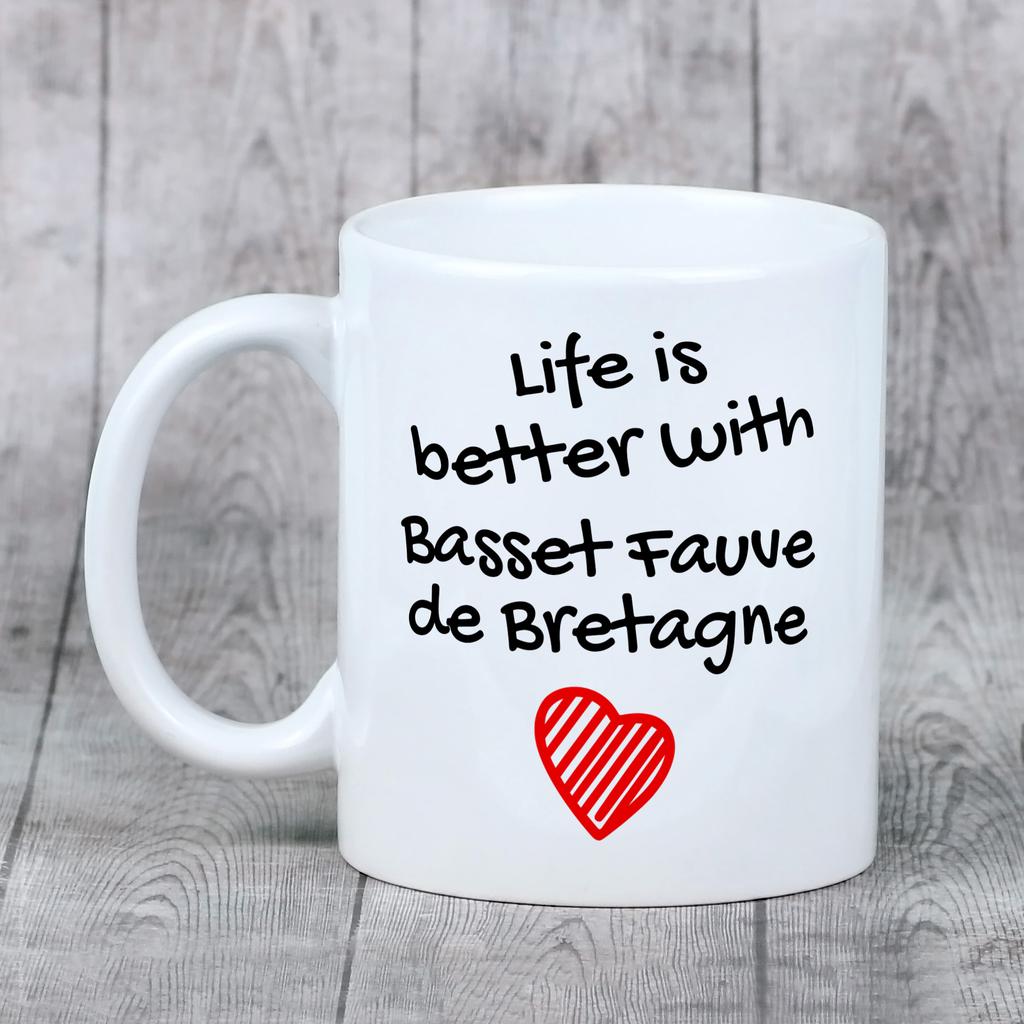 Basset Fauve de Bretagne, Fawn Brittany Basset – Cup with a dog, cup with a photo | Art-Dog
