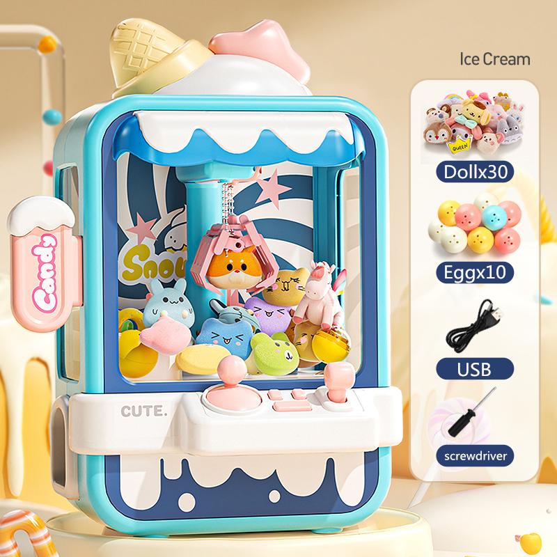 Mini Claw Machine Toys For Children Automatic Coin Operated Play Game Arcade Crane Doll Machines Kids Birthday Christmas Gifts