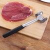 1pc Household Kitchen Tool Aluminum Alloy Double-sided Meat Hammer Circular Hammer Tender Meat Hammer Hotel Steak Tendon Cutter