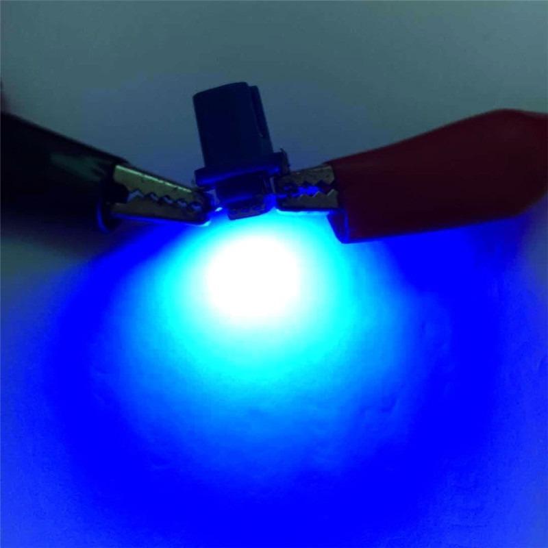 10pcs T5 B8.5d Light Car Dashboard Speed Lights Bulb LED Lights Car Interior Lamp Accessories Dashboard Side Switch Lamps 12V