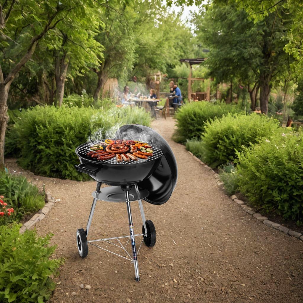Grill Węglowy Ogrodowy Rund Czarny
