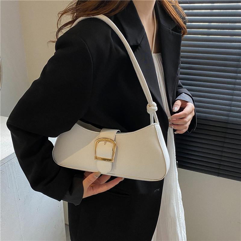 Women's Shoulder Bags Solid Color Popular Small Bag Trend Summer 2026 New Trendy Crossbody Bags Texture Shoulder Underarm Bag