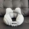 1Pc Compressible Inflatable Neck Pillow, Portable Travel Cervical Support Pillow, Inflatable Air Neck Rest For Plane & Naps