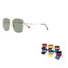 Gucci Metal Frame Square Sunglasses Unisex sunglasses GG1018SK-002