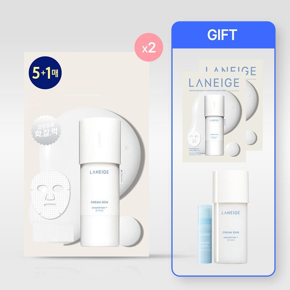 

LANEIGE Cream Skin Gelling Mask Deep Hydration Soothing Sheet Mask 33g x 12 Sheets