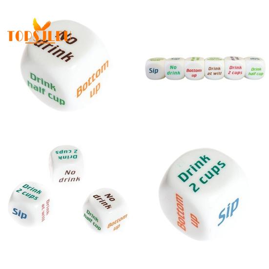 Zabawna gra w kości do picia - 3 sztuki / zestaw, impreza, bar, pub, klub, prezent z zabawkami