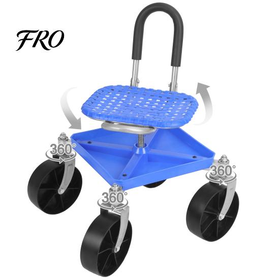 Wheeled Garden Stool Gardening Rolling Seat