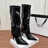 Huiliya New Style Western Cowboy Stiletto Boots, High-Top Pleated Knight Boots, Pants Boots Model 3688-11.