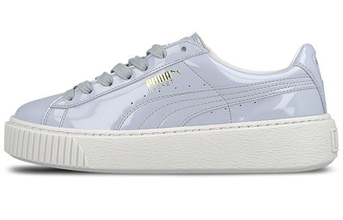 PUMA Basket Platform Patent Halogen Blue Women s 363314-01 37.5