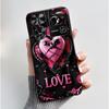 Case For ZTE Nubia Z60 Z70 Z70S Z50 Ultra Cute Love Heart Rabbit Matte Black Soft Silicone Cover For Nubia Z60Ultra Fundas Shell