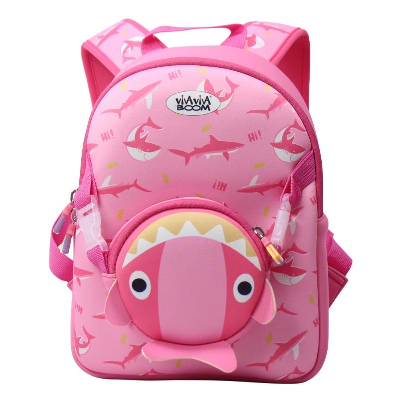 

New children s backpack anti-loss belt removable diving material schoolbag lightweight breathable children s backpack