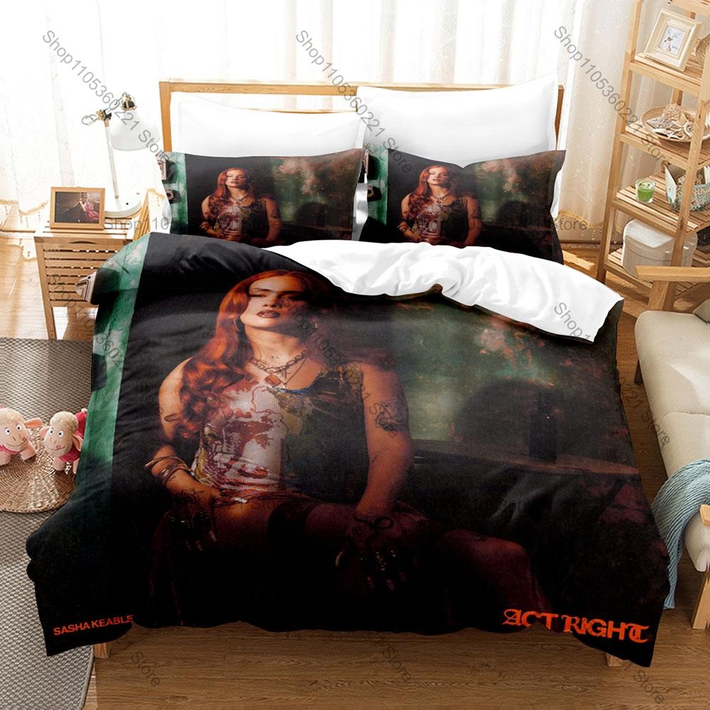 Sasha Keable Duvet Cover + 2 Pillowcases British Colombian UK Neo Soul R&B Singer ACT II Album Print Bedding Bedroom Decor Music