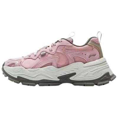 Li Ning Star Abriebfest Atmungsaktiv Niedrig geschnitten Freizeitschuhe Damen Rosa AGCV046-5