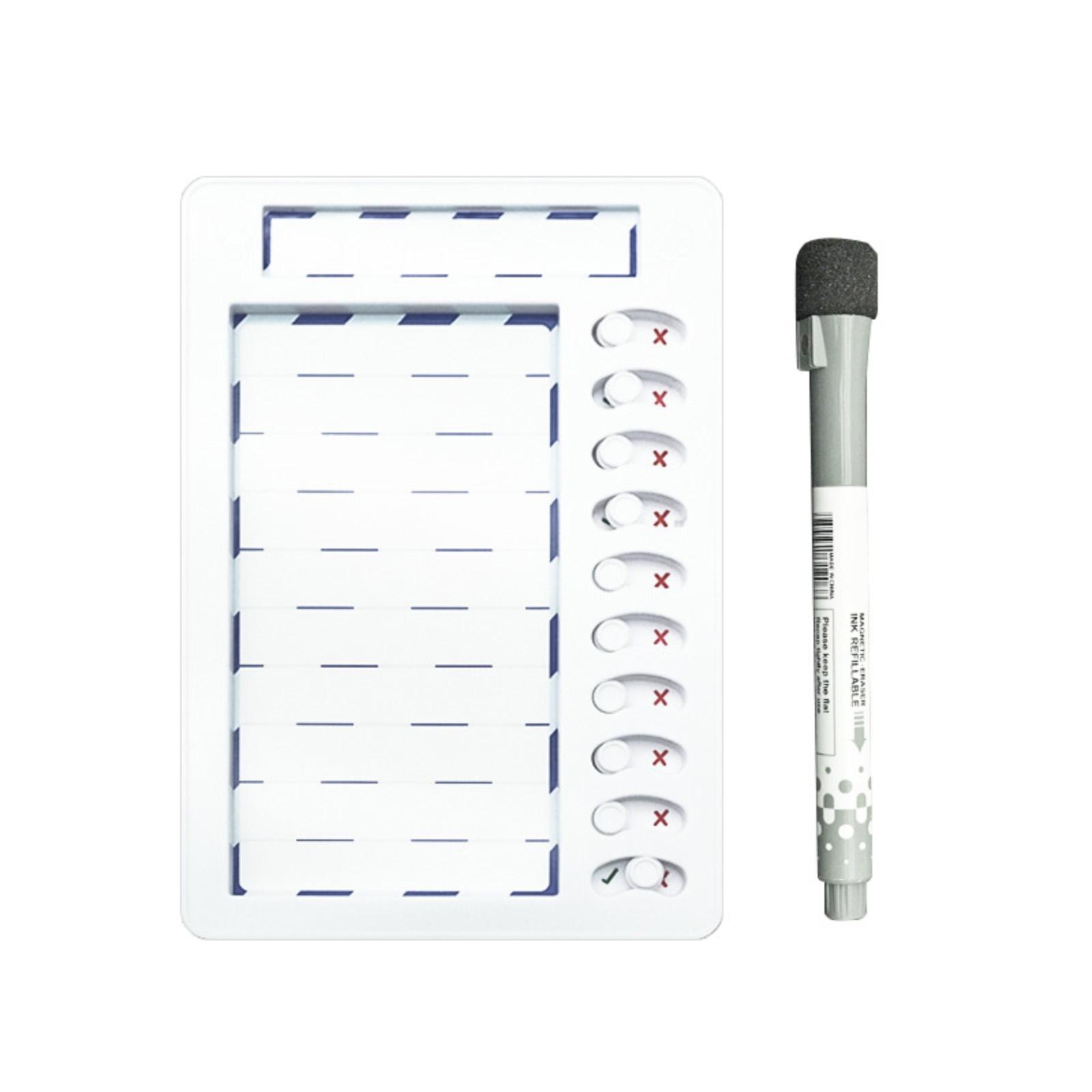 Children s Erasable Household Chore Chart, With Pen, Task Planning Board, To-do List Household Chore Schedule,5ml one size белый