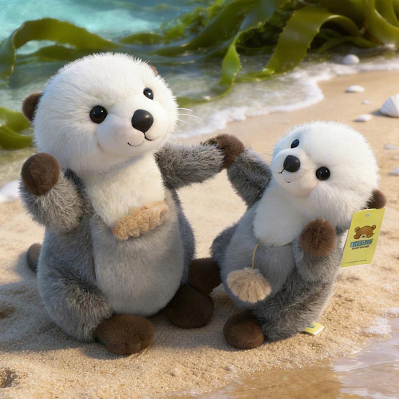 Plush Otter Toy Animal Collectible Soft Toy For Kids And Teens