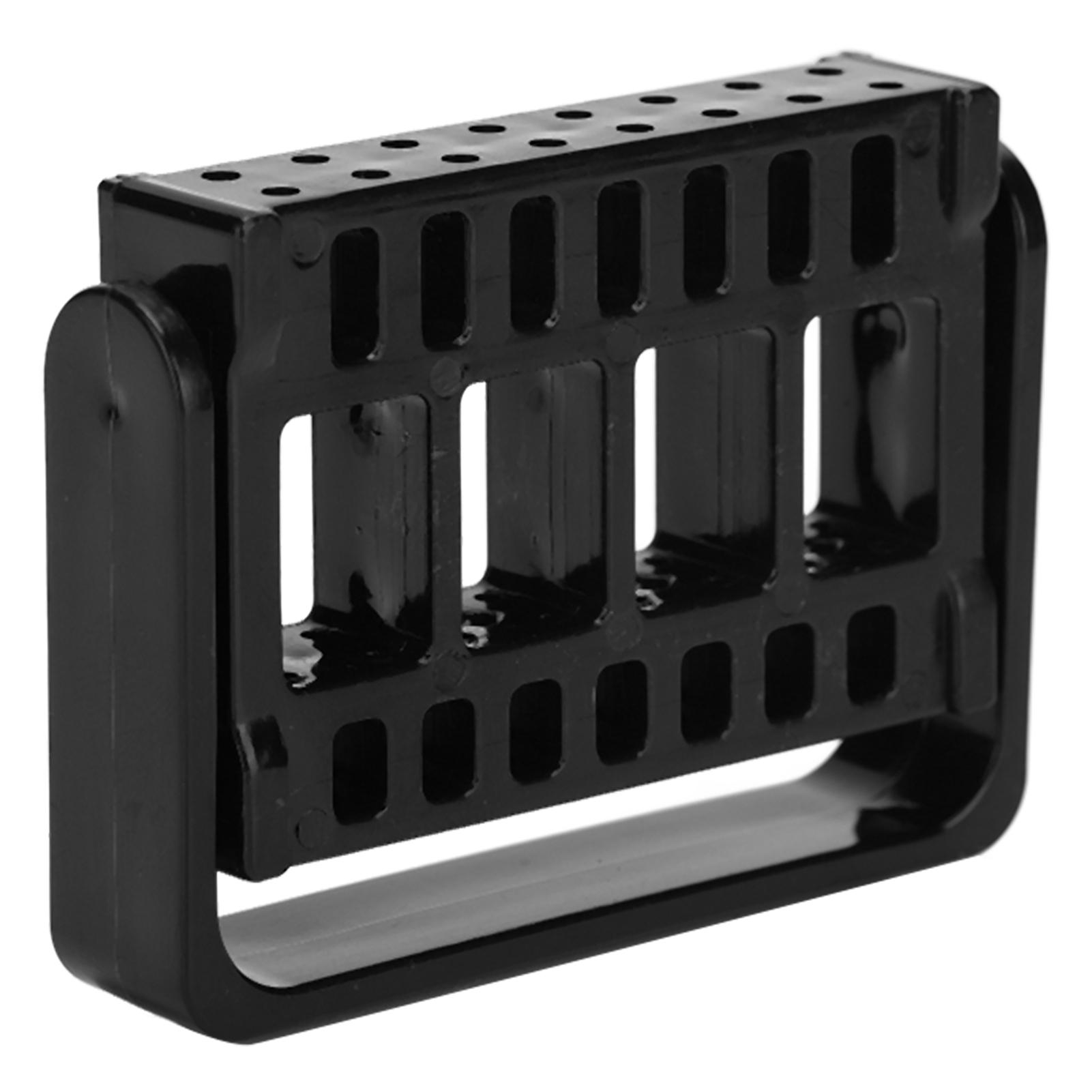 

Подставка для выставки инструментов для нейл-арта, 16 отверстий, органайзер для демонстрации инструментов для нейл-арта, стойка для ногтей чёрный