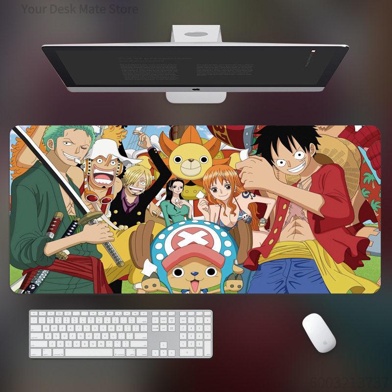 Animation Peripheral High Definition ONE PIECE Leather Mouse Pad Large Computer Game Pad Desk Pad Non-slip Computer Keyboard Pad