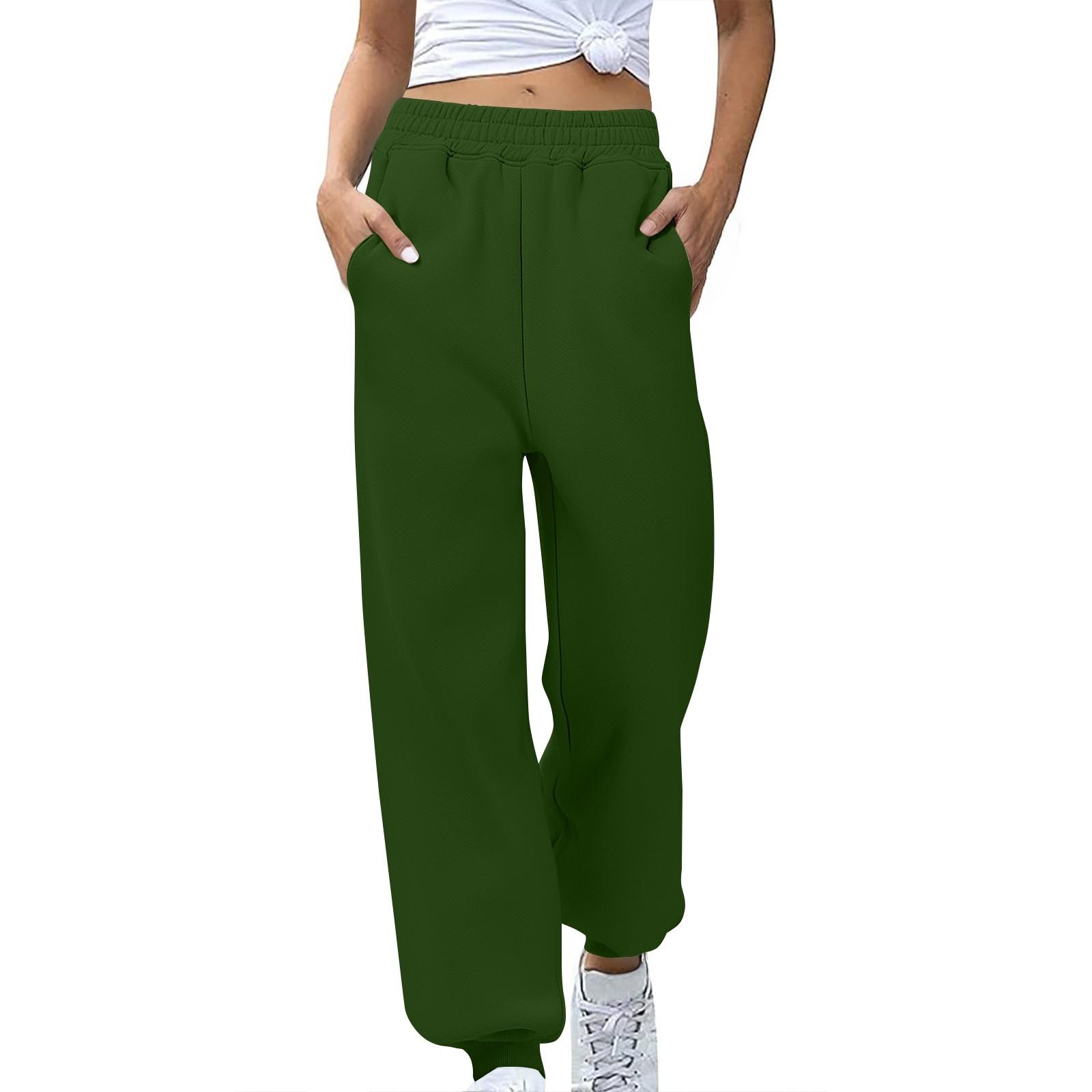 

Женские стильные свободные спортивные штаны, удобные спортивные штаны с высокой талией и карманом на поясе M