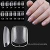 120/240/504/600Pcs False Nail Tips Soft Gel Fingertip Semi-Matte Square Almond French Coffin Full Cover Nails Extension