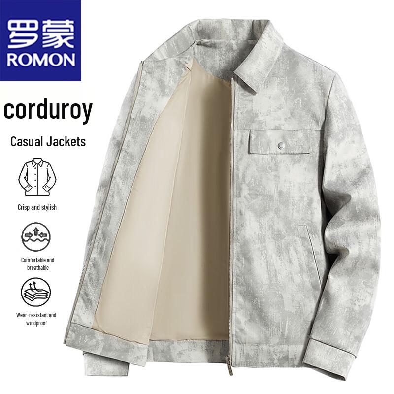 ROMON Men's Spring/Autumn Corduroy Jacket