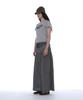 Partimento Woman Multi-Layered Maxi Skirt_Navy Check