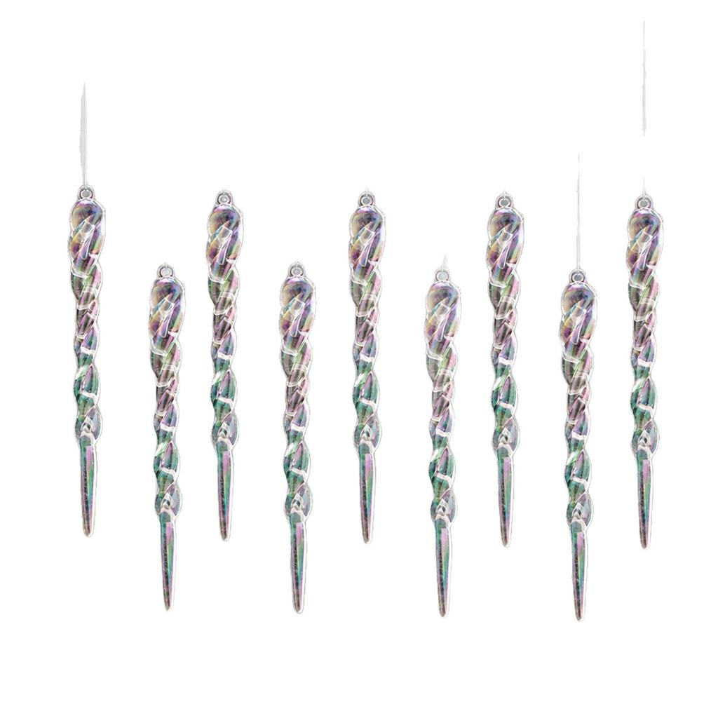 Colorful Acrylic Icicle Christmas Tree Ornaments