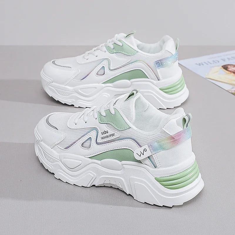 2025 Sneakers Donna Piattaforma Scarpe Piatte Scarpe Donna Verdi Scarpe da Ginnastica Casual Sneakers Chunky Donna Scarpe Donna