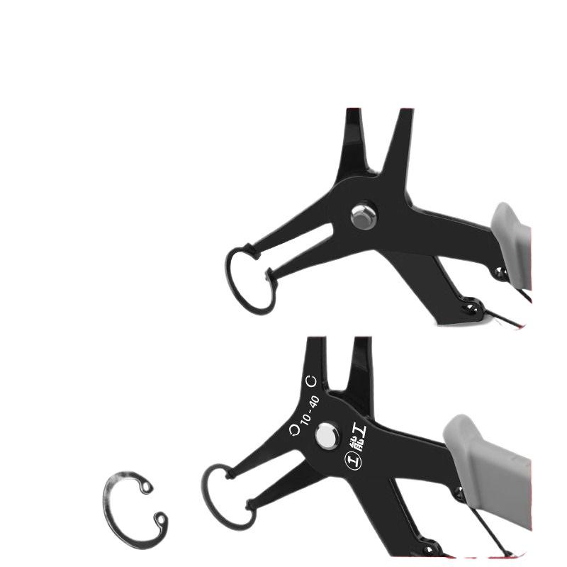 Multifunctional Snap Ring Pliers: Internal & External Circlip Removal, Expansion, Small Size, Yellow—Free Shipping