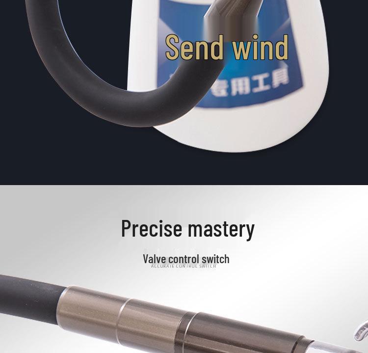 Hurricane Pneumatic High-Pressure Interior Cleaning Gun with Brush and Foam Sprayer for Car Wash