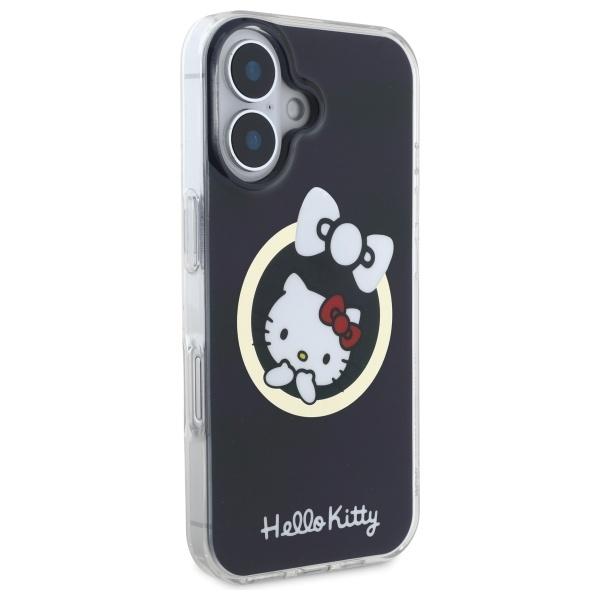 Hello Kitty Hkhmp16Shflbk Iphone 16 6,1Czarny/Black Hardcase Iml Fun Bow Magsafe