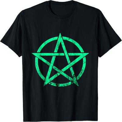 Pentagramm Okkultes Wicca Symbol Gotische Heilige Geometrie Goth T-Shirt