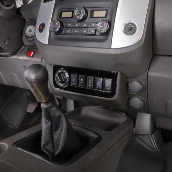 Glossy Piano Black 4WD Switch Bezel Trim Sticker For Nissan Frontier 2005-21